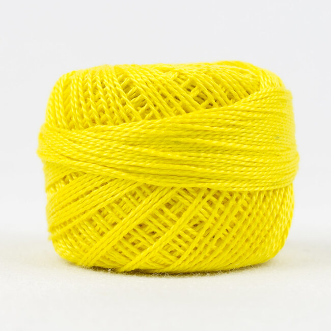 Eleganza™ 8wt Perle Cotton Thread Solid - Lemon Peel