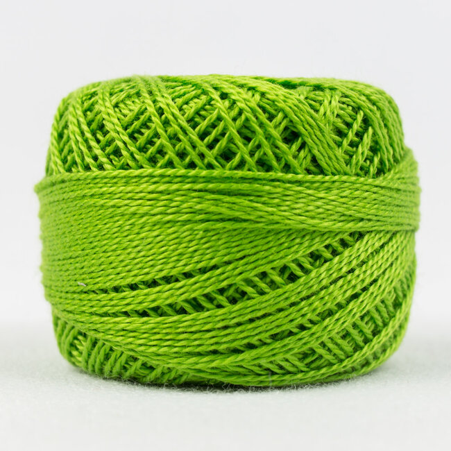 Eleganza™ 8wt Perle Cotton Thread Solid - Granny Smith