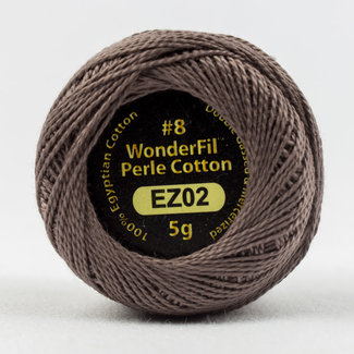 Wonderfil Eleganza™ 8wt Perle Cotton Thread Solid - Burnished Steel