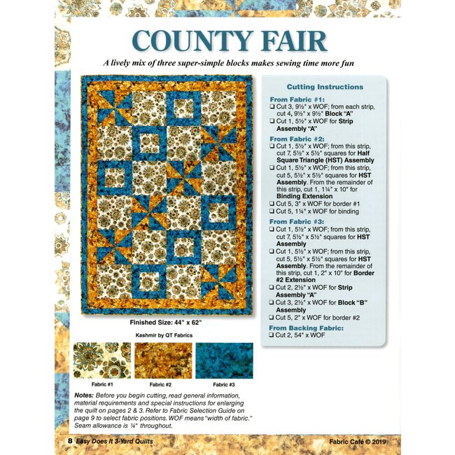 Easy Does It 3-Yard Quilts