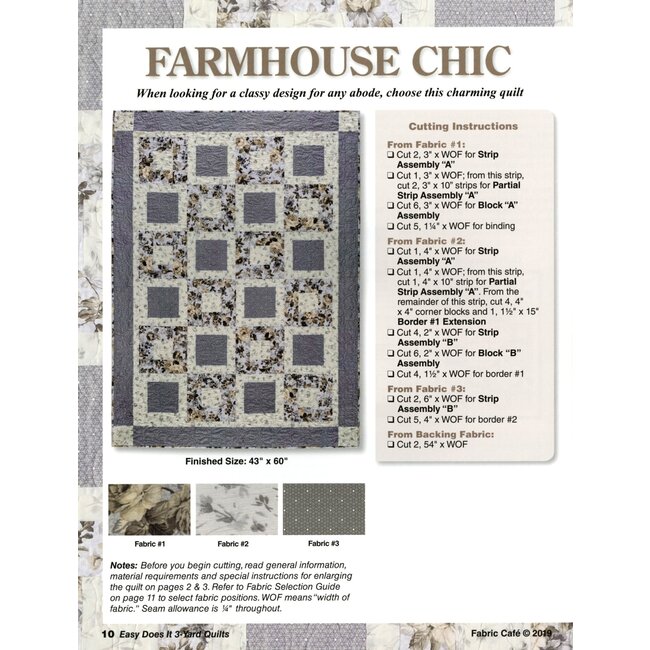 Easy Does It 3-Yard Quilts