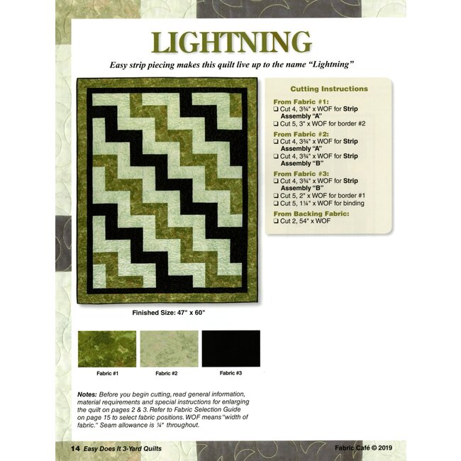 Easy Does It 3-Yard Quilts