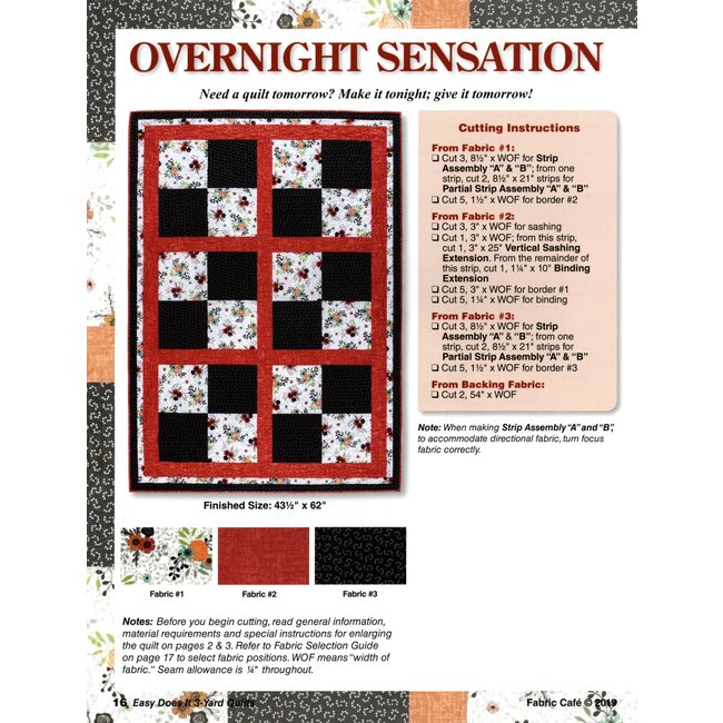 Easy Does It 3-Yard Quilts