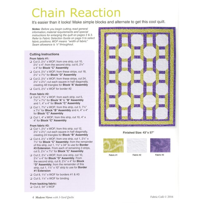 Modern Views with 3-Yard Quilts