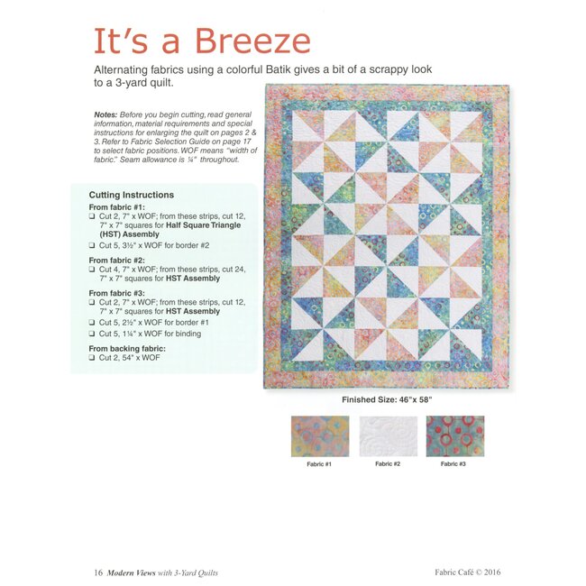 Modern Views with 3-Yard Quilts