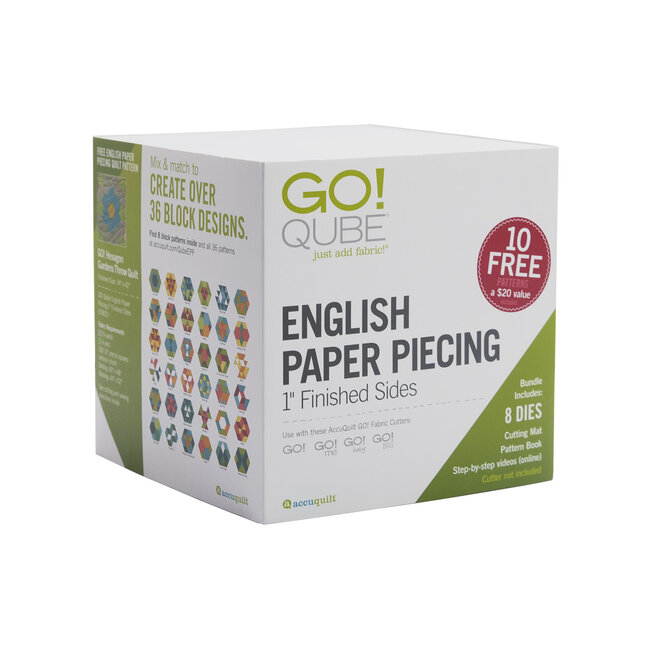 GO! Qube® English Paper Piecing-1” Finished Sides