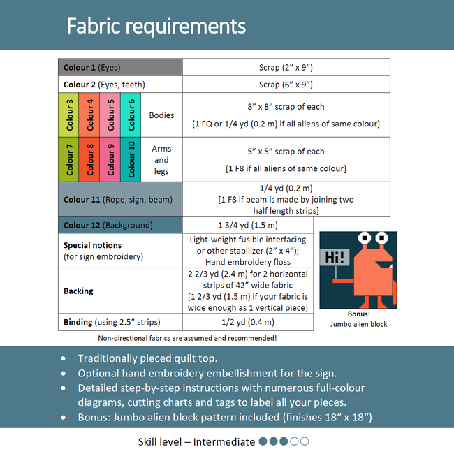 First Contact Quilt Pattern