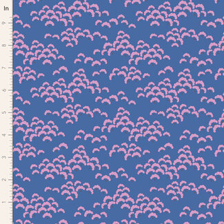 Tilda Bloomsville, Cottonbloom, Blueberry 100510 $0.20 per cm or $20/m