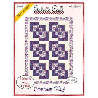 Fabric Cafe Corner Play 3-Yard Quilt Pattern