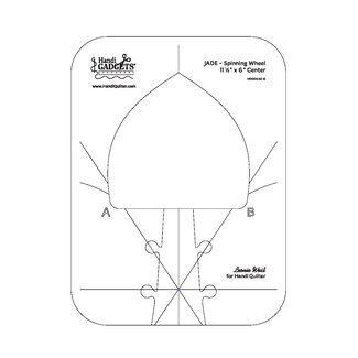 Handi Quilter Jade Spinning Wheel Ruler (6" Center)