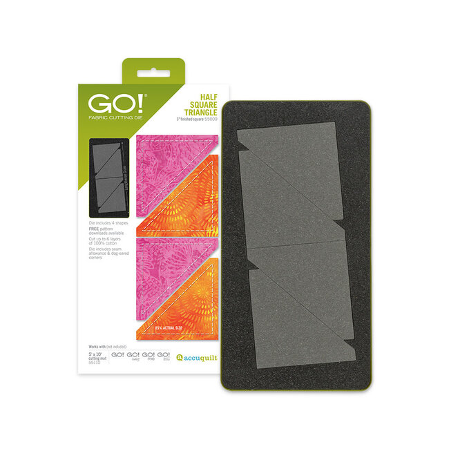 GO! Half Square Triangle-3” Finished Square