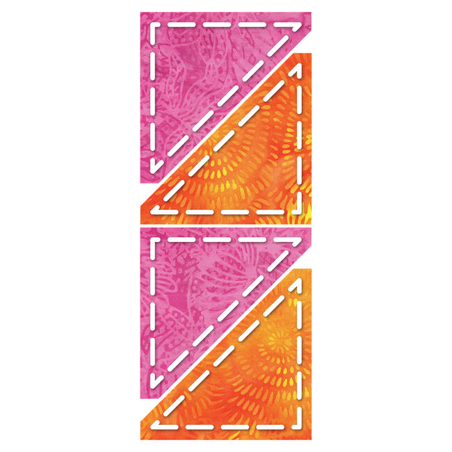 GO! Half Square Triangle-3” Finished Square