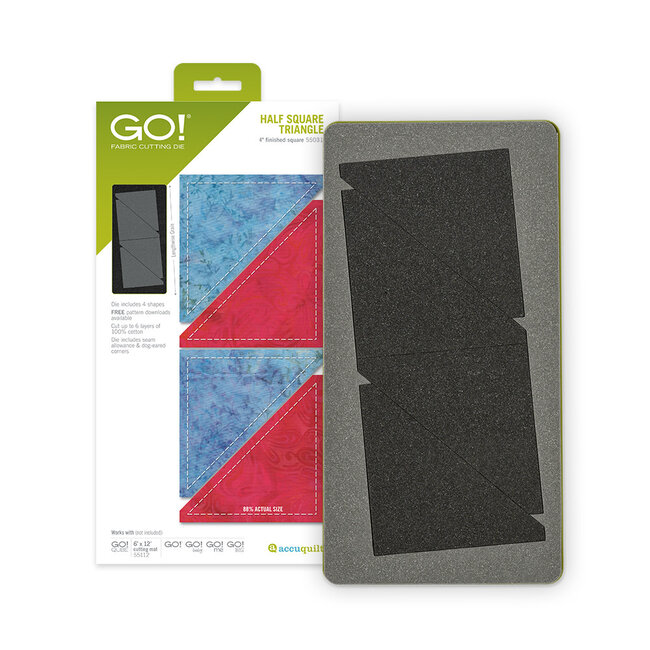 GO! Half Square Triangle-4” Finished Square