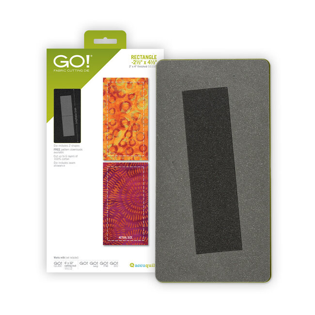 GO! Rectangle-2 1/2" x 4 1/2" (2" x 4" Finished)