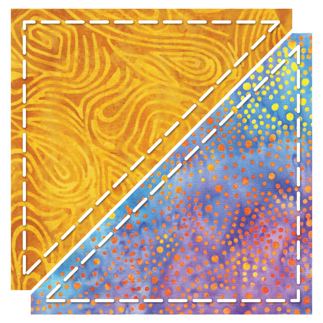 GO! Half Square Triangle-4 1/2” Finished Square