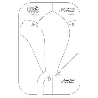 Handi Quilter Jade Wreath Ruler