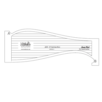 Handi Quilter Jade 12" Spinning Wave Ruler