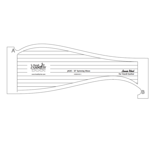 Jade 12" Spinning Wave Ruler