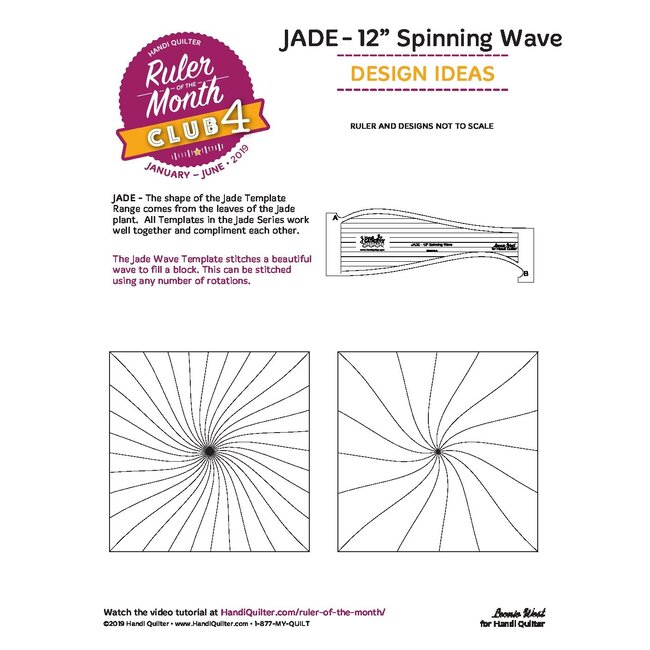 Jade 12" Spinning Wave Ruler
