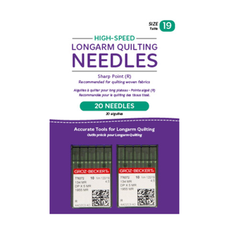 Handi Quilter Needles, Longarm, High Speed, 19/120-MR Sharp, Package of 20