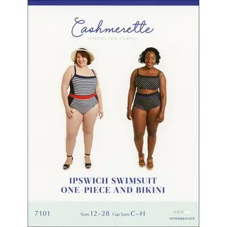 Cashmerette Ipswich Swimsuit One-Piece & Bikini Pattern 12-28 (Cup C-H)
