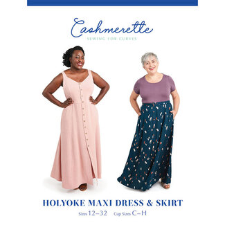 Cashmerette Holyoke Maxi Dress & Skirt Pattern 12-28 (Cup C-H)