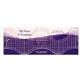 Handi Quilter HQ Wave F Template 4"