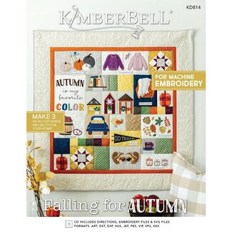 Kimberbell Designs Falling For Autumn Pattern CD, Discontinued, While Supplies Last