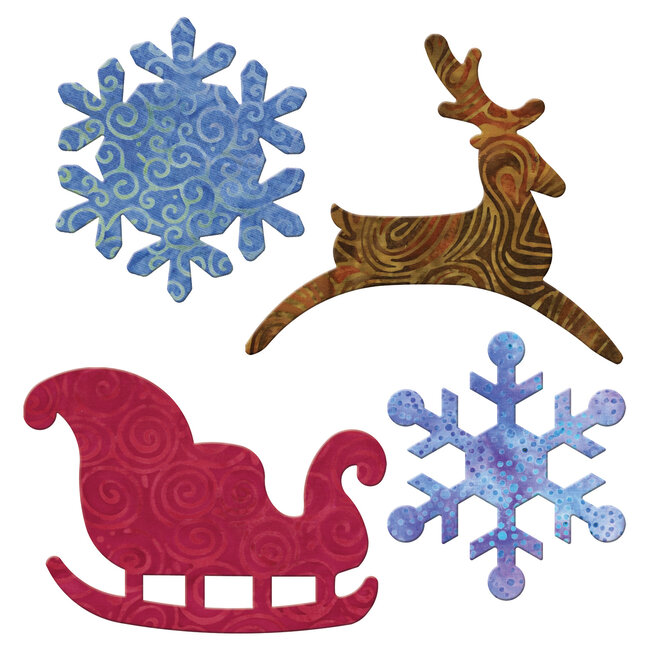 GO! Sleigh & Snowflakes