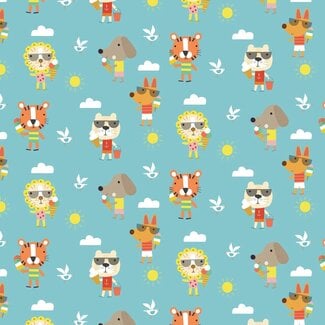 Dashwood Summer Fun, Animal Summer Snacks (SUMM 2083) $0.20 per cm or $20/m