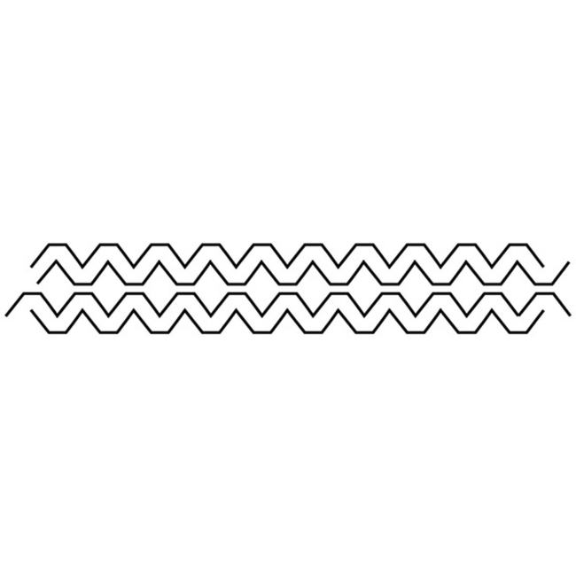 6" Groovy Border - Aztec