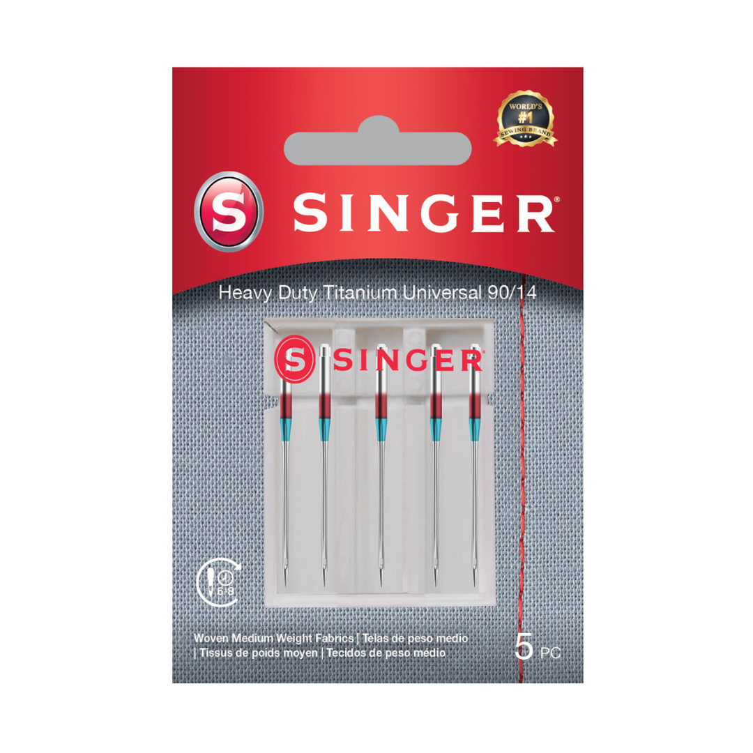 Singer Titanium Universal Needles 90/14 5 pk Stitch by Stitch