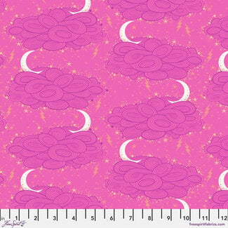 Tula Pink Nightshade, Storm Clouds - Oleander $0.18 per cm or $18/m
