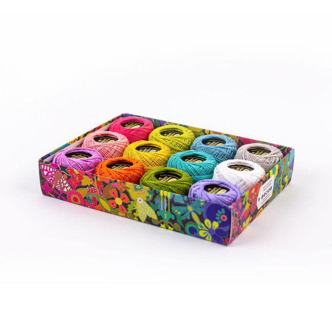 Eleganza™ Set of 12 8wt Perle Cotton Thread - Alison Glass - Sun