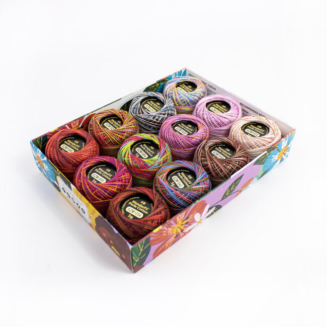 Eleganza™ Set of 12 8wt Perle Cotton Thread - Passion