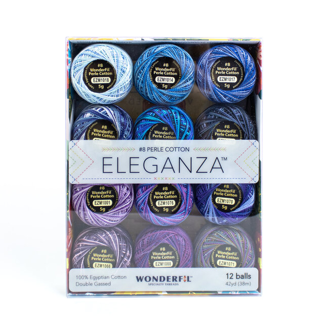 Eleganza™ Set of 12 8wt Perle Cotton Thread - Celestial