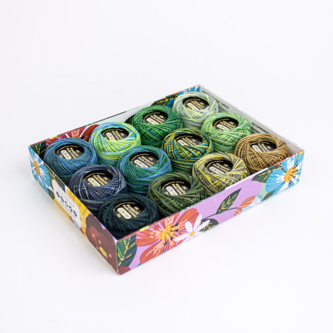 Eleganza™ Set of 12 8wt Perle Cotton Thread - Meadow