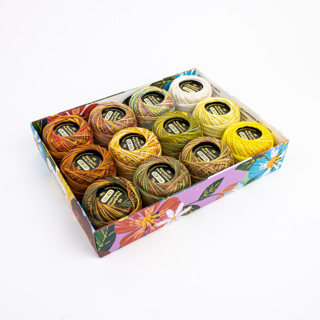 Eleganza™ Set of 12 8wt Perle Cotton Thread - Canyon