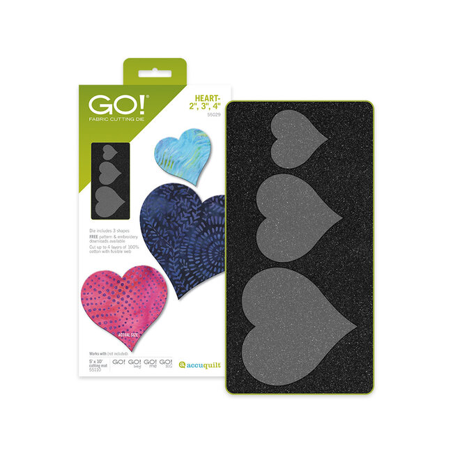 GO! Heart-2", 3", 4"