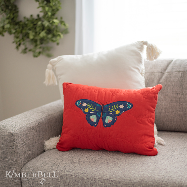 Quilted Pillow Cover Blank Rust/Linen, Discontinued, While Supplies Last