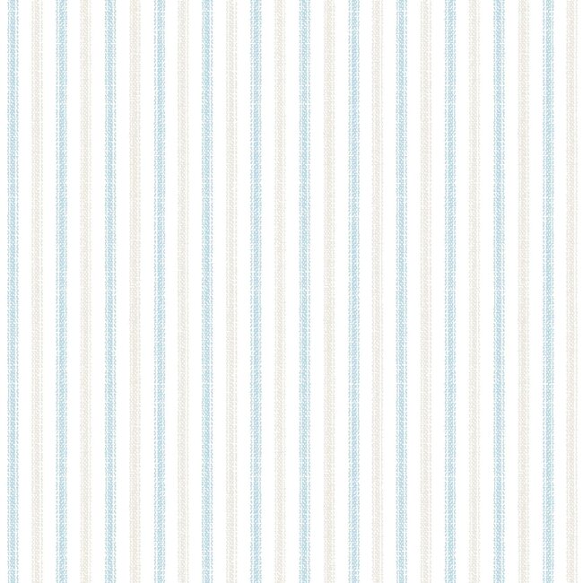 One Snowy Day, Stripe - Blue/Ecru,  per cm or $22/m