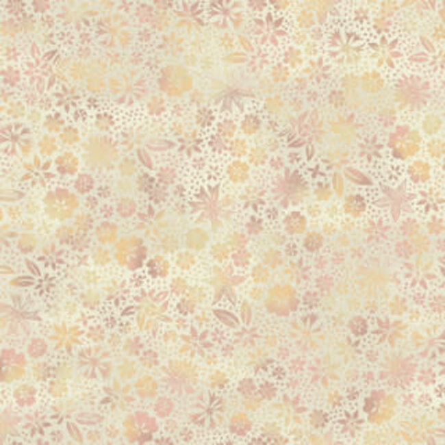 Forest Chatter, Flowers - Cream,  per cm or $22/m