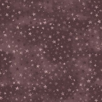 Maywood Forest Chatter, Stars - Maroon,  per cm or $22/m