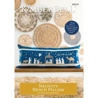 Kimberbell Designs Nativity Bench Pillow, Discontinued, While Supplies Last