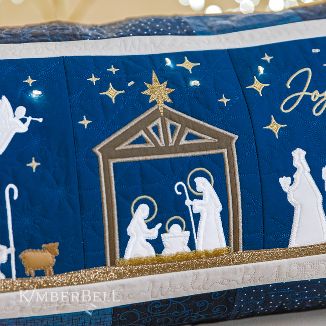 Nativity Bench Pillow, Discontinued, While Supplies Last