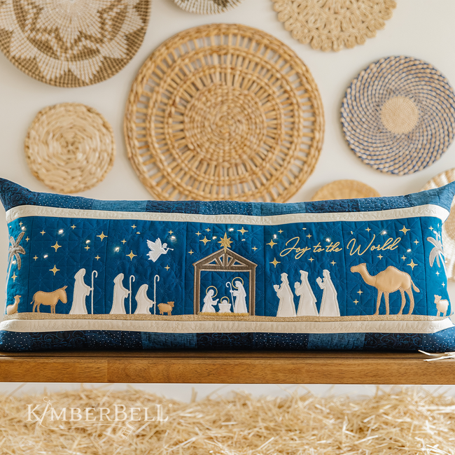 Nativity Bench Pillow, Discontinued, While Supplies Last