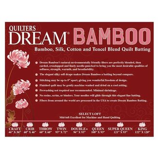 Dream Cotton DREAM BAMBOO THROW 60 x 60 SELECT NATURAL(bamboo/silk/tencel/cotton)