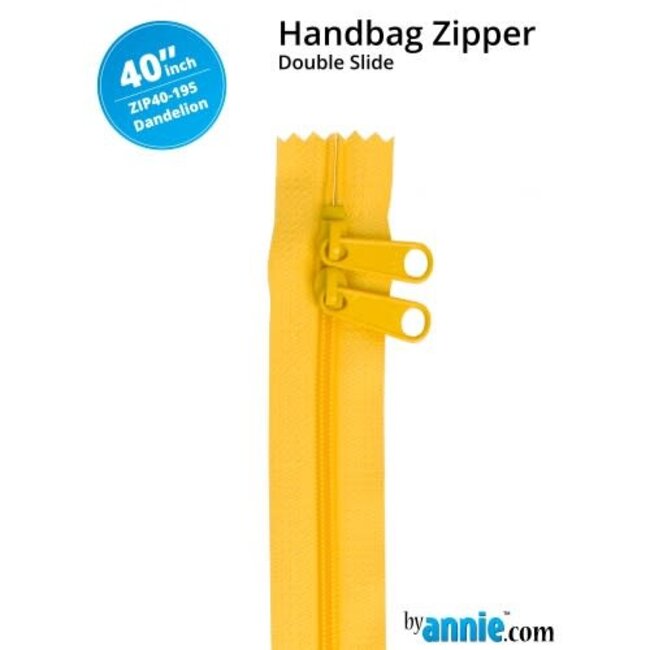 Double Slide Handbag Zipper 40" Dandelion