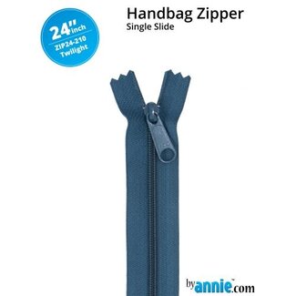 By Annie Single Slide Handbag Zipper 24'' Twilight