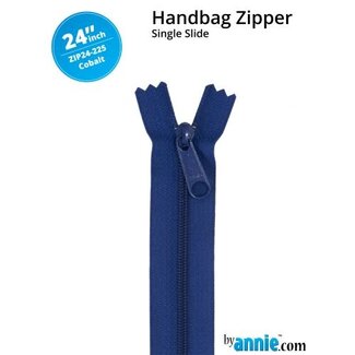 By Annie Single Slide Handbag Zipper 24'' Cobalt